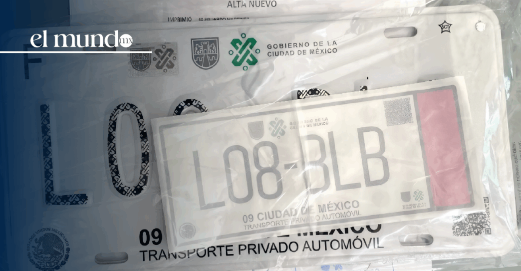 No hay placas para autos en CDMX