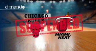 The NBA postpones the Chicago Bulls vs Miami Heat game due to moisture on the United Center court