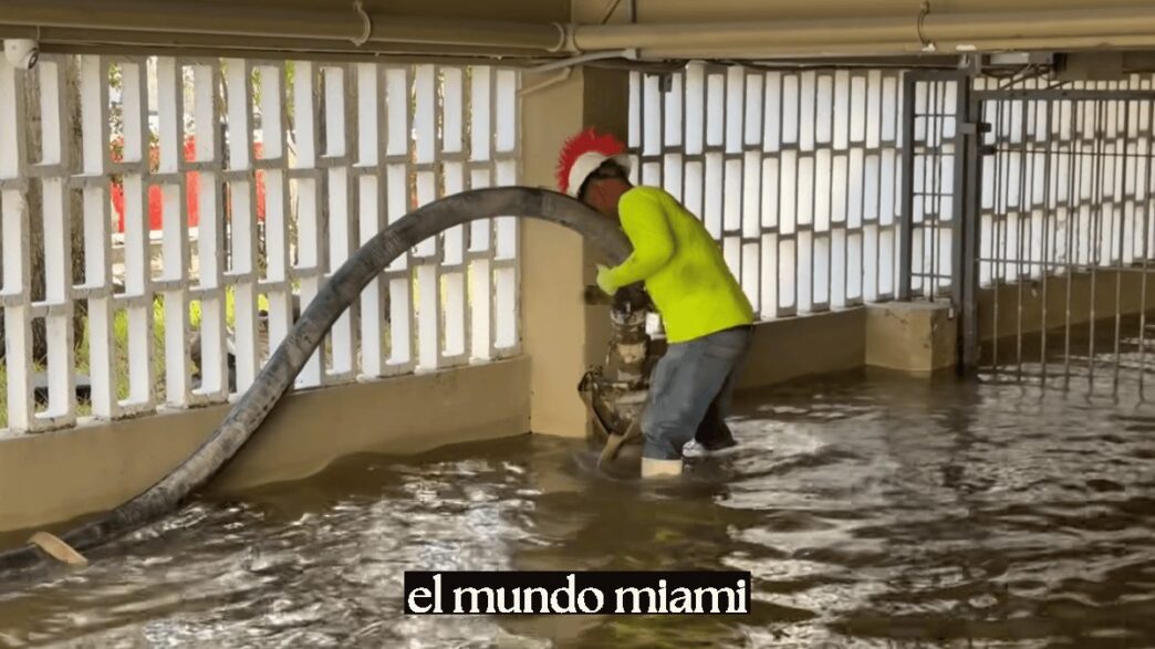Flooded street in Miami Beach during King Tides 2026