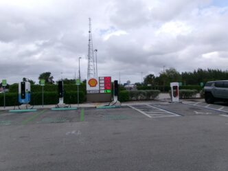 Gas prices at a Florida service plaza