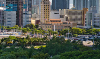 Miami's evolving skyline featuring supertall buildings including Cipriani Residences in Brickell neighborhood, showcasing the city's architectural transformation in 2026